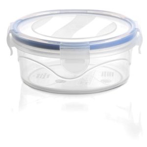 ΔΟΧΕΙΟ ΦΑΓΗΤΟΥ  M-662 ΜΕ 4 ΑΣΦ.ΣΤΡΟΓΓΥΛΟ 450ml 13χ5cm - Image 1