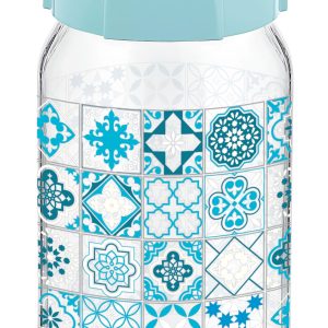 ΒΑΖΟ ΓΥΑΛΙΝΟ ΣΧΕΔΙΟ 1000ml 131522 ΣΤΡΟΓΓΥΛΟ - Image 1