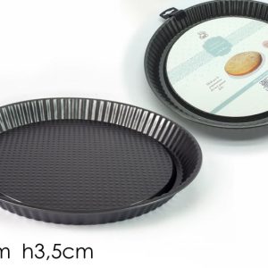 ΦΟΡΜΑ ΤΑΡΤΑΣ ΑΝΤΙΚΟΛΗΤΙΚΗ  ΜΕΤΑΛΛΙΚΗ 32cm ART.582305 - Image 1