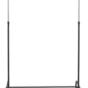ΚΡΕΜΑΣΤΡΑ ΜΕΤΑΛΛΙΚΗ ΓΙΑ ΡΟΥΧΑ L89*P44*H100-140CM ART 726189 - Image 1