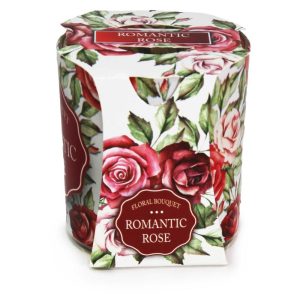 ΚΕΡΙ ΑΡΩΜΑΤΙΚΟ ΣΕ ΓΥΑΛΙΝΟ ΒΑΖΑΚΙ ΜΕ ΑΡΩΜΑ ROMANTIC ROSE 90g - Image 1