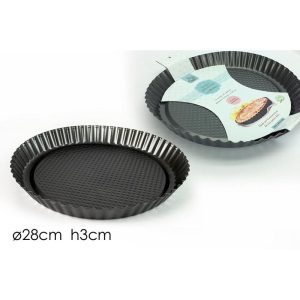 ΦΟΡΜΑ ΤΑΡΤΑΣ ΑΝΤΙΚΟΛΗΤΙΚΗ ΜΕΤΑΛΛΙΚΗ 28cm ΑRT.582306 - Image 1