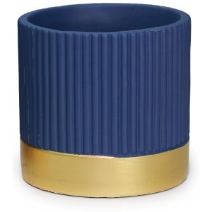 ΓΛΑΣΤΡΑ ΚΕΡΑΜΙΚΗ ΣΧΕΔΙΟ LUX GOLD 14x14x13cm - Image 2