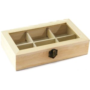 ΜΠΙΖΟΥΤΙΕΡΑ ΞΥΛΙΝΗ 6 ΘΕΣΕΩΝ 22*13*5CM VC1445 - Image 2