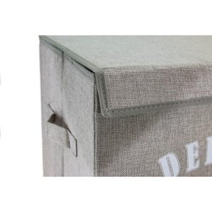ΚΑΛΑΘΙ ΑΠΛΥΤΩΝ ΥΦΑΣΜΑ 30*40*60CM ΓΚΡΙ Νο25313 - Image 4