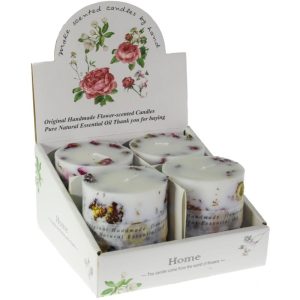 ΚΕΡΙ ΑΡΩΜΑΤΙΚΟ NATURAL HANDMADE ΚΥΛΙΝΡΟΣ 240GR ΣΕ ΣΤΑΝΤ VC2013 - Image 1