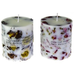 ΚΕΡΙ ΑΡΩΜΑΤΙΚΟ NATURAL HANDMADE ΚΥΛΙΝΡΟΣ 240GR ΣΕ ΣΤΑΝΤ VC2013 - Image 2