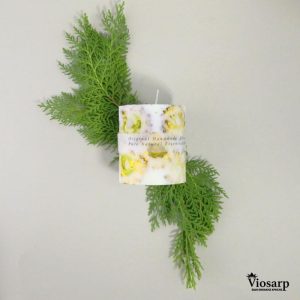ΚΕΡΙ ΑΡΩΜΑΤΙΚΟ NATURAL HANDMADE ΚΥΛΙΝΡΟΣ 240GR ΣΕ ΣΤΑΝΤ VC2013 - Image 3