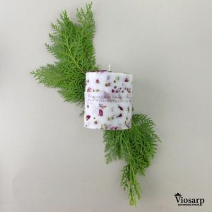 ΚΕΡΙ ΑΡΩΜΑΤΙΚΟ NATURAL HANDMADE ΚΥΛΙΝΡΟΣ 240GR ΣΕ ΣΤΑΝΤ VC2013 - Image 4
