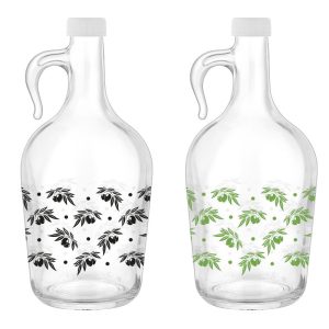 ΜΠΟΥΚΑΛΙ ΓΥΑΛΙΝΟ ΜΕ ΛΑΒΗ ΓΙΑ ΛΑΔΙ 1500ml ΚΩΔ.152048 - Image 1