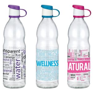 ΜΠΟΥΚΑΛΙ ΓΥΑΛΙΝΟ 1000ml ΜΕ ΣΧΕΔΙΟ - Image 1