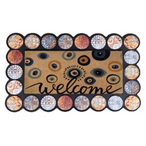 ΠΑΤΑΚΙ ΧΟΡΤΟΥ ΜΕ ΠΛΑΙΣΙΟ ΣΧΕΔΙΟ WELCOME 45x75CM Νο8906-FYZ-008 - Image 1