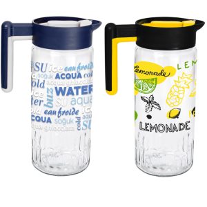 ΚΑΝΑΤΑ ΓΥΑΛΙΝΗ ΜΕ ΠΛΑΣΤΙΚΟ ΚΑΠΑΚΙ 1500ml ΜΕ ΣΧΕΔΙΟ 111118-002-003 - Image 1