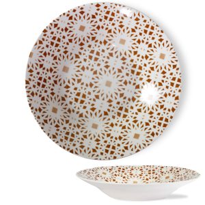 ΠΙΑΤΟ ΠΟΡΣΕΛΑΝΗ DESIGN ΦΑΓΗΤΟΥ ΒΑΘΥ 9 in - 23 cm - Image 2