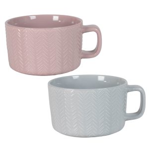 ΜΠΩΛ ΚΕΡΑΜΙΚΟ STRIPES ΜΕ ΛΑΒΗ 13x8cm VC2747 - Image 1