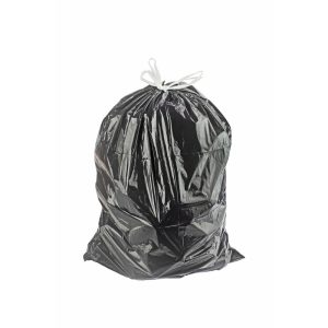 ΣΑΚΟΥΛΑ ΑΠΟΡΡΙΜΜΑΤΩΝ ΜΑΥΡΗ 60x90cm 10 ΤΜΧ ΜΕ ΚΟΡΔΟΝΙ VIOSARP - Image 2