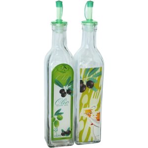 ΛΑΔΙΚΟ ΓΥΑΛΙΝΟ ΤΕΤΡΑΓΩΝΟ ΜΕ ΕΛΙΑ CB1644 500ml - Image 1