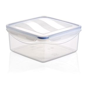 ΦΑΓΗΤΟΔΟΧΕΙΟ ΜΕ 4 ΑΣΦΑΛΕΙΕΣ ΤΕΤΡΑΓΩΝΟ 2,5L 20x20x9cm M-483 VIOSARP - Image 1