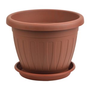ΓΛΑΣΤΡΑ MEDITERAN ΣΤΡΟΓΓΥΛΗ 30cm + ΠΙΑΤΟ ΜΕ ΧΡΩΜΑ VIOSARP - Image 1