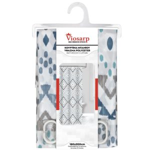 ΚΟΥΡΤΙΝΑ ΜΠΑΝΙΟΥ ΥΦΑΣΜΑ POLYESTER VC901-2 180x200cm (ΜxY) - Image 1