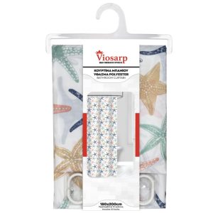 ΚΟΥΡΤΙΝΑ ΜΠΑΝΙΟΥ ΥΦΑΣΜΑ POLYESTER VC901-2 180x200cm (ΜxY) - Image 6