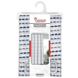 ΚΟΥΡΤΙΝΑ ΜΠΑΝΙΟΥ ΥΦΑΣΜΑ POLYESTER VC901-2 180x200cm (ΜxY) - Image 11
