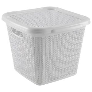 ΚΑΛΑΘΙ ΔΙΑΦΟΡΩΝ ΧΡΗΣΕΩΝ Μ-071 ΚΝΙΤ DESIGN 15L 32x30,5x26cm - Image 4