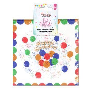 ΧΑΡΤΟΠΕΤΣΕΤΑ PARTY 33x33cm 20TMX VC1008 - Image 1