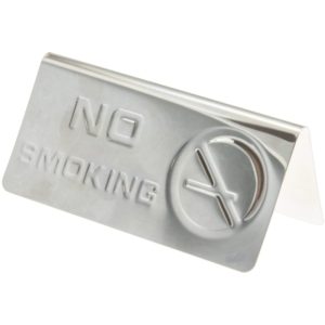ΠΙΝΑΚΑΣ  ΑΝΟΞΕΙΔΩΤΟΣ NO SMOKING 12cm Νο,902 - Image 1