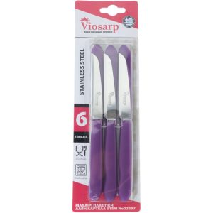 ΜΑΧΑΙΡΙ ΜΕ ΠΛΑΣΤΙΚΗ ΛΑΒΗ 6 ΤΜΧ 19cm Νο22657 - DT1226 - Image 6