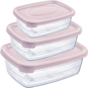 ΦΑΓΗΤΟΔΟΧΕΙΟ TRENDY ΣΕΤ 3 ΤΜΧ 0,6L & 1,2L & 2L ST-133 VIOSARP - Image 3