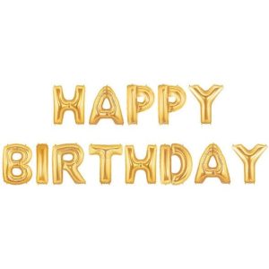ΜΠΑΛΟΝΙ ΚΡΕΜΑΣΤΟ HAPPY BIRTHDAY VC1611 ΜΕΤΑΛΙΖΕ PARTY - Image 1