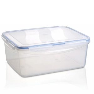 ΦΑΓΗΤΟΔΟΧΕΙΟ ΜΕ 4 ΑΣΦΑΛΕΙΕΣ ΟΡΘΟΓΩΝΙΟ 5,5L 29x21,5x11cm M-499 VIOSARP - Image 1
