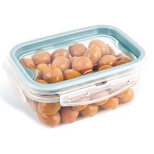 ΦΑΓΗΤΟΔΟΧΕΙΟ LOCK & FIT ΜΕ 4 ΑΣΦΑΛΕΙΕΣ ΟΡΘΟΓΩΝΙΟ 450ml 14x10,5x6cm M-1063 VIOSARP - Image 1