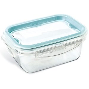 ΦΑΓΗΤΟΔΟΧΕΙΟ LOCK & FIT ΜΕ 4 ΑΣΦΑΛΕΙΕΣ ΟΡΘΟΓΩΝΙΟ 450ml 14x10,5x6cm M-1063 VIOSARP - Image 3