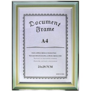ΚΟΡΝΙΖΑ ΤΥΠΟΥ ΞΥΛΟ ΜΕ ΜΕΤΑΛΙΖΕ ΠΛΑΙΣΙΟ 20x30cm Α4 VC2029-6 - Image 1
