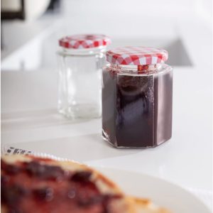 ΒΑΖΟ ΓΥΑΛΙΝΟ ΓΙΑ ΜΑΡΜΕΛΑΔΕΣ ΜΕ ΚΑΡΩ ΚΑΠΑΚΙ 120ml FY1511 - Image 2