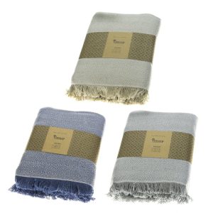 ΡΙΧΤΑΡΙ ΒΑΜΒΑΚΕΡΟ POLYCOTTON ΓΡΑΜΜΕΣ 130x170cm Νο31390 - Image 2
