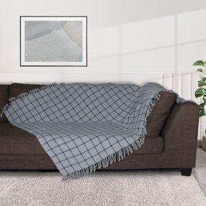 ΡΙΧΤΑΡΙ ΒΑΜΒΑΚΕΡΟ COTTON ΚΑΡΟ 130x170cm Νο31420 - Image 3
