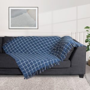 ΡΙΧΤΑΡΙ ΒΑΜΒΑΚΕΡΟ COTTON ΚΑΡΟ 230x170cm Νο31437 - Image 3