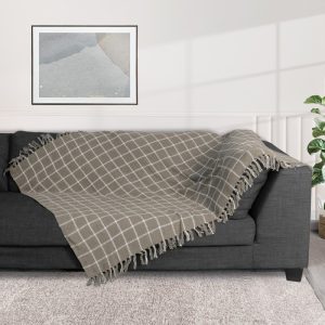 ΡΙΧΤΑΡΙ ΒΑΜΒΑΚΕΡΟ COTTON ΚΑΡΟ 270x170cm Νο31444 - Image 3
