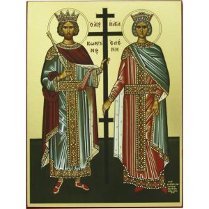 ΕΙΚΟΝΑ ΧΡΥΣΟΤΥΠΙΑ 15x20cm ΑΓΙΟΥ ΚΩΝΣΤΑΝΤΙΝΟΥ & ΕΛΕΝΗΣ - Image 1