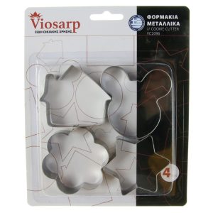 ΦΟΡΜΑΚΙΑ ΜΕΤΑΛΛΙΚΑ ΓΙΑ ΚΟΥΛΟΥΡΑΚΙΑ 4 ΤΜΧ VC2096 VIOSARP - Image 1