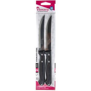 ΜΑΧΑΙΡΙ ΤΥΠΟΥ ΞΥΛΟ ΜΕ ΔΟΝΤΙ ΣΕΤ 2 ΤΜΧ 22cm Νο33035 - DT1133-DT217E - Image 1