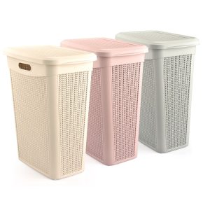 ΚΑΛΑΘΙ ΑΠΛΥΤΩΝ ΣΧΕΔΙΟ KNIT SLIM Μ-175 43L 46x29x55cm - Image 2