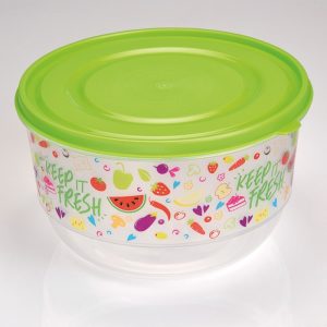 ΦΑΓΗΤΟΔΟΧΕΙΟ SOFT & LOCK ΣΤΡΟΓΓΥΛΟ ΒΑΘΥ ΜΕ ΣΧΕΔΙΟ 1,8L 18x10,5cm Μ-1406 VIOSARP - Image 3
