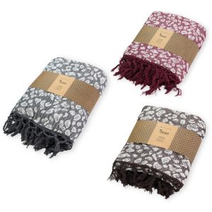 ΡΙΧΤΑΡΙ ΒΑΜΒΑΚΕΡΟ COTTON LEOPAR 270x170cm Νο35664 - Image 2