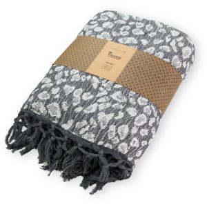 ΡΙΧΤΑΡΙ ΒΑΜΒΑΚΕΡΟ COTTON LEOPAR 270x170cm Νο35664 - Image 6