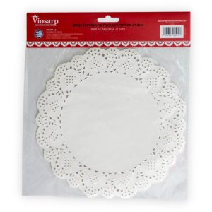 ΒΑΣΗ ΧΑΡΤΙΝΗ ΓΙΑ ΓΛΥΚΑ ΣΤΡΟΓΓΥΛΗ 21.5cm 18 ΤΜΧ VC2169 VIOSARP - Image 2