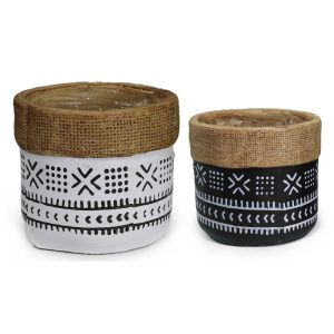 ΓΛΑΣΤΡΑ ΚΕΡΑΜΙΚΗ ΣΧΕΔΙΟ ETHNIC ROPE 10.5x10.5x9.5cm - Image 2